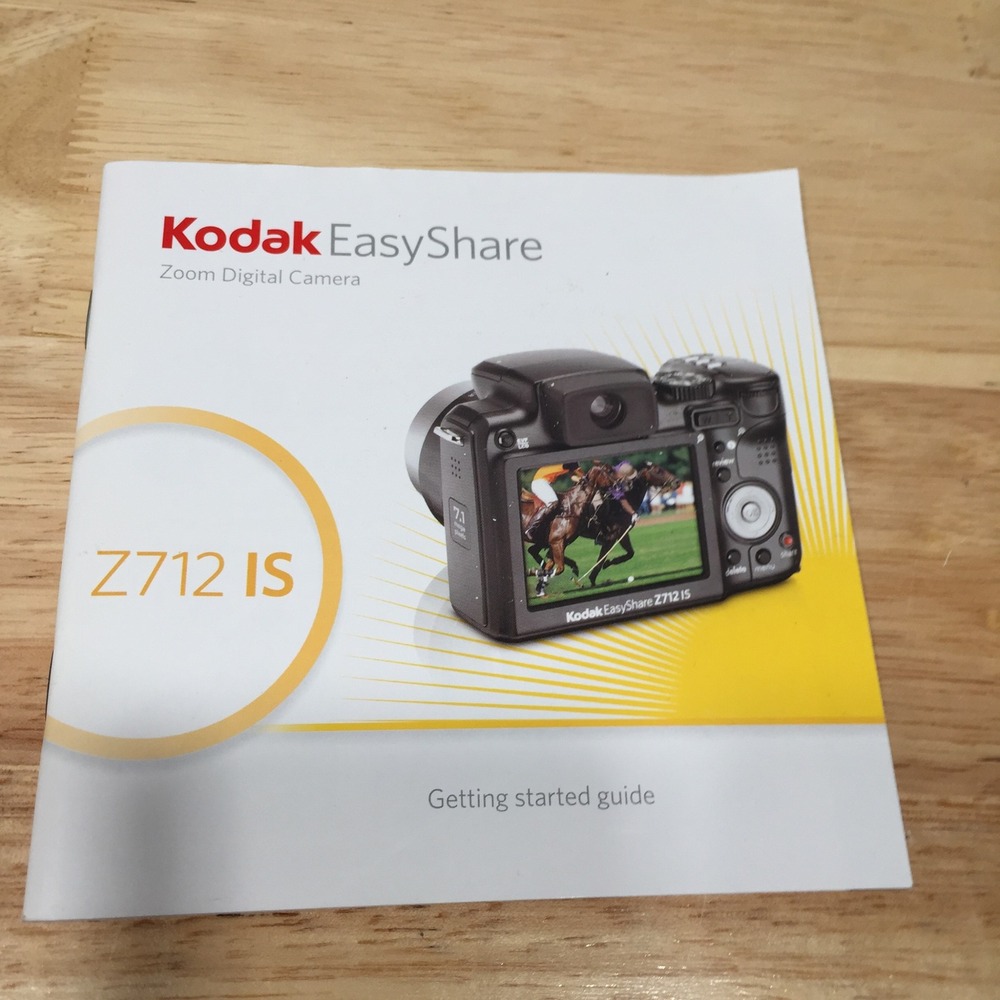 Kodak Camera Printed Original Manual EasyShare Z712 IS Getting Started Guide OS